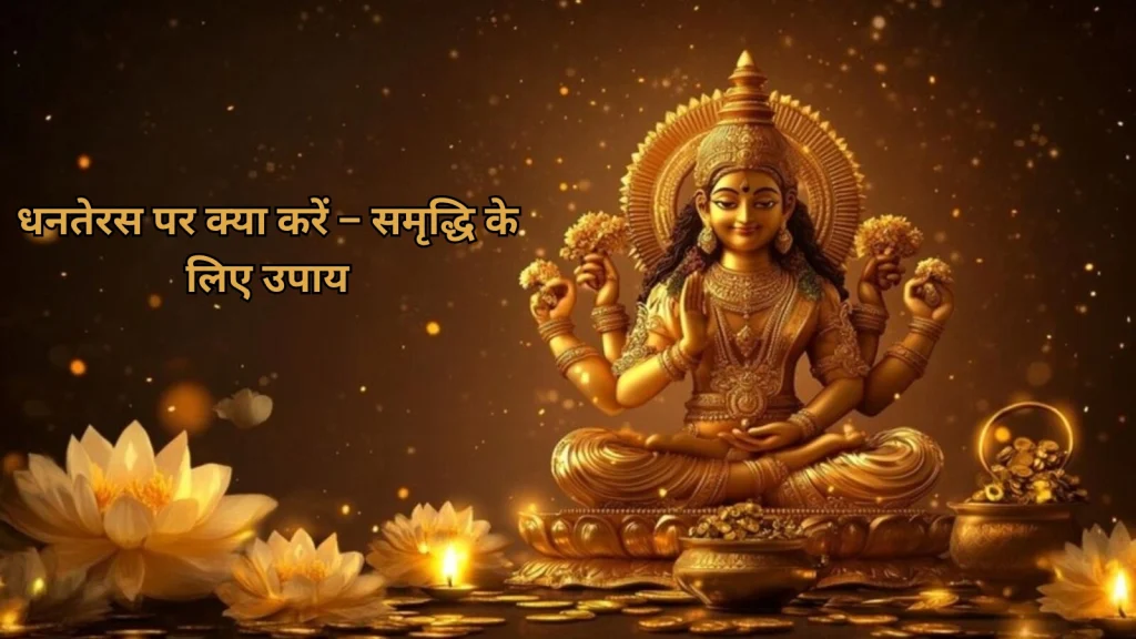 धनतेरस पर क्या करें – समृद्धि के लिए उपाय