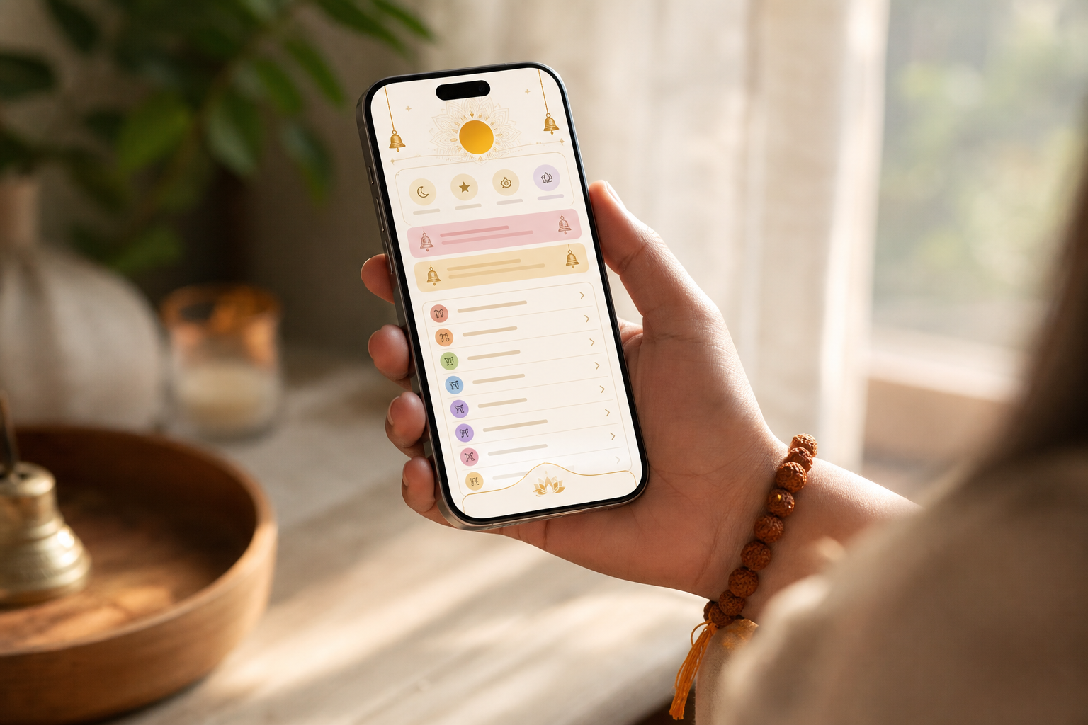 Hindi panchang and rashifal app interface