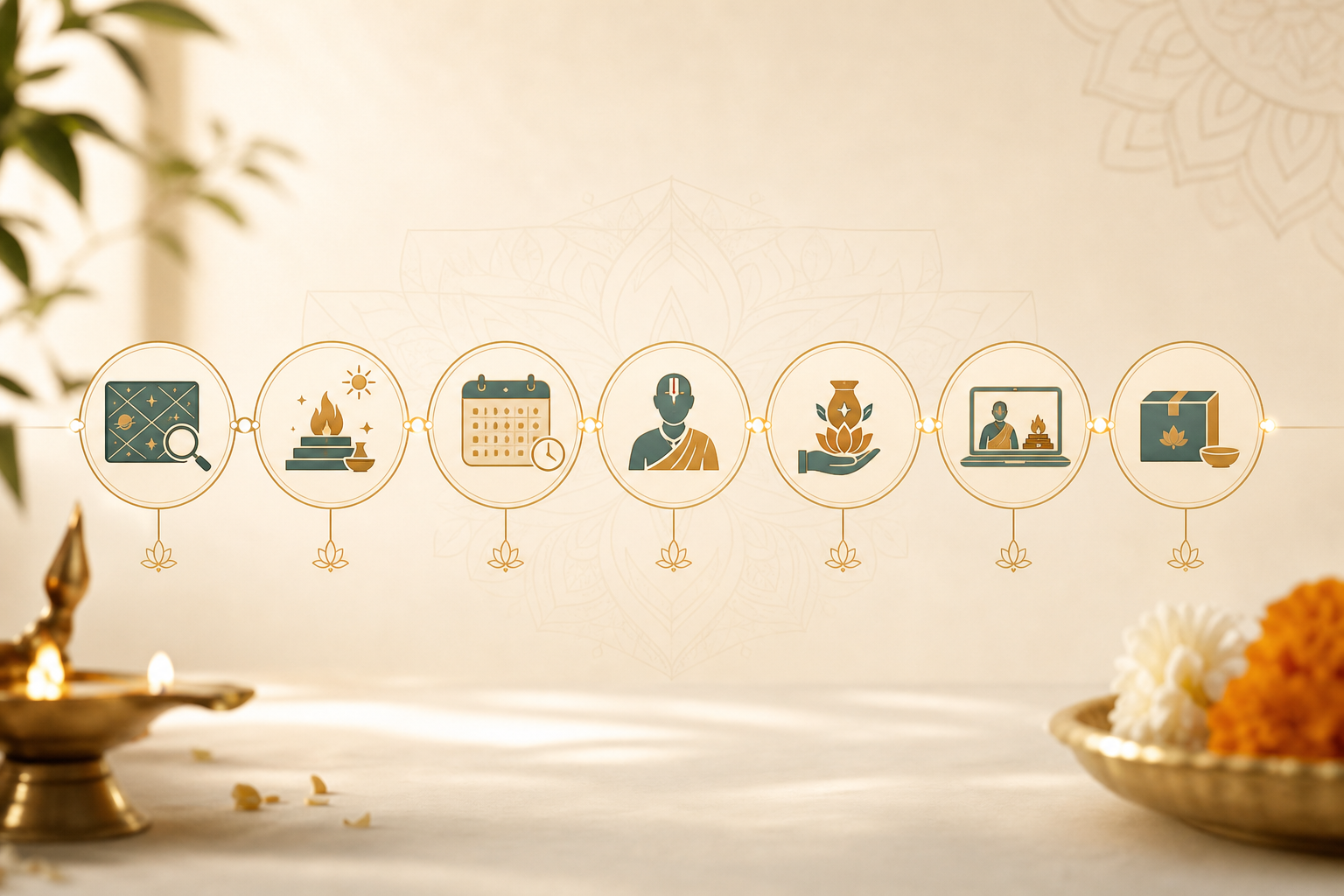 best online pooja booking flowchart