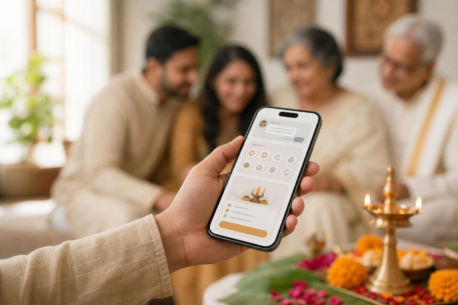 Hindi-first pooja planning workflow