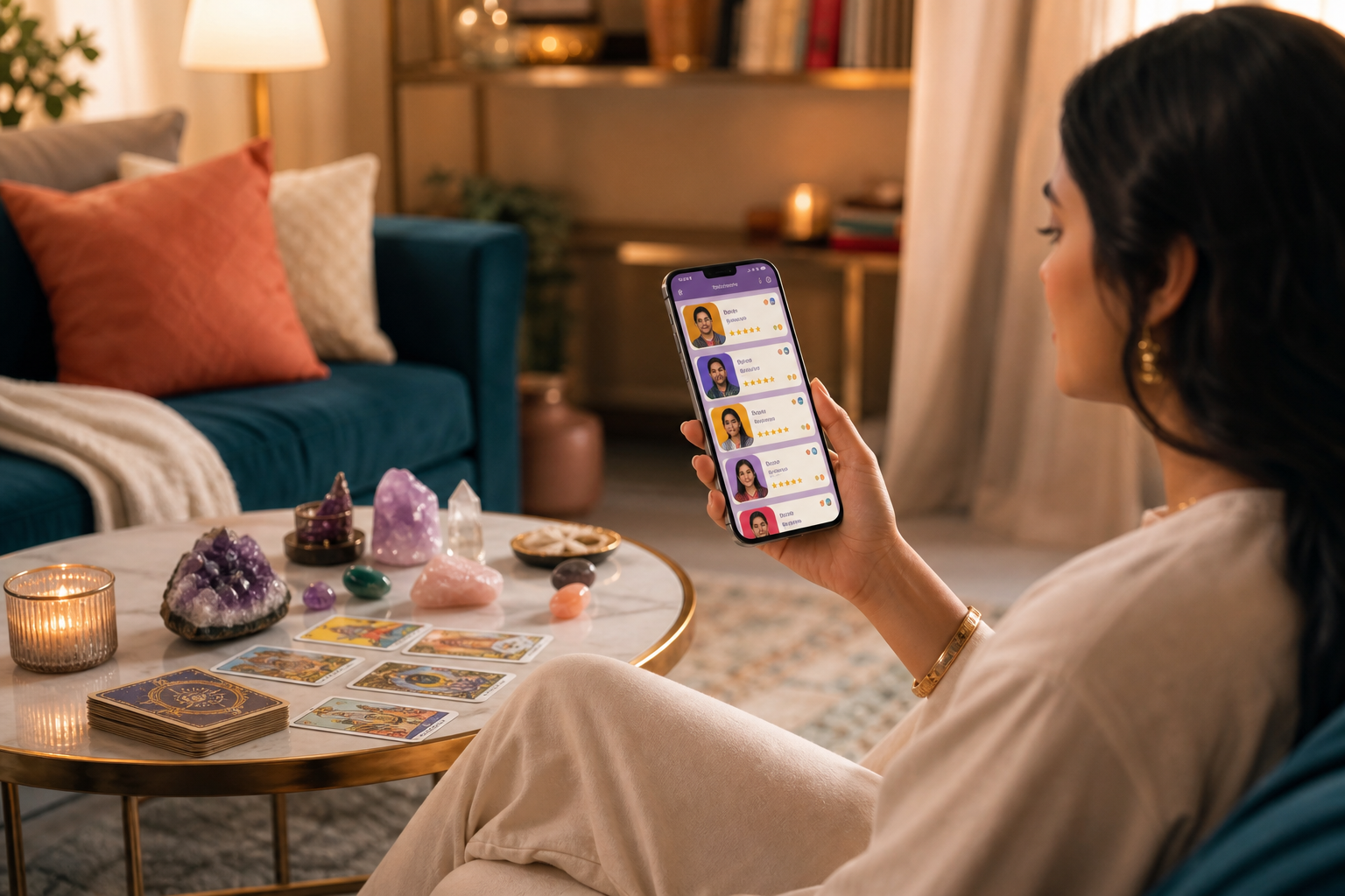 Hindi astrologer profiles with ratings and filters
