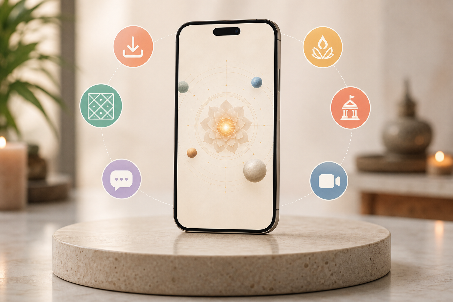 step-by-step online pooja booking flow illustration