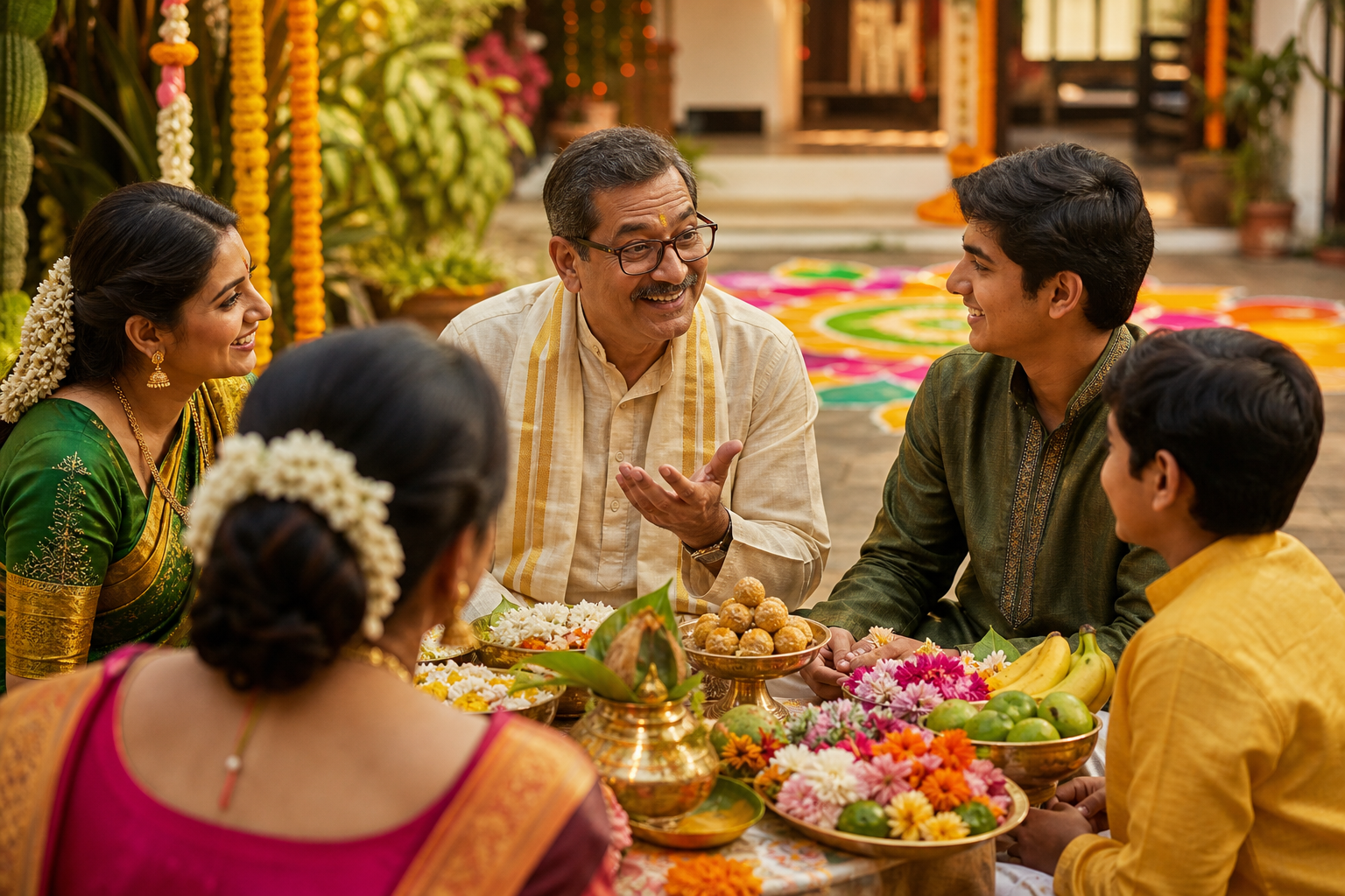 Panchang and muhurat infographic, five limbs, auspicious windows, six tastes as life lessons